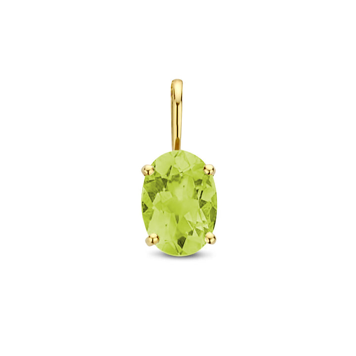 pendant peridot 14K yellow gold