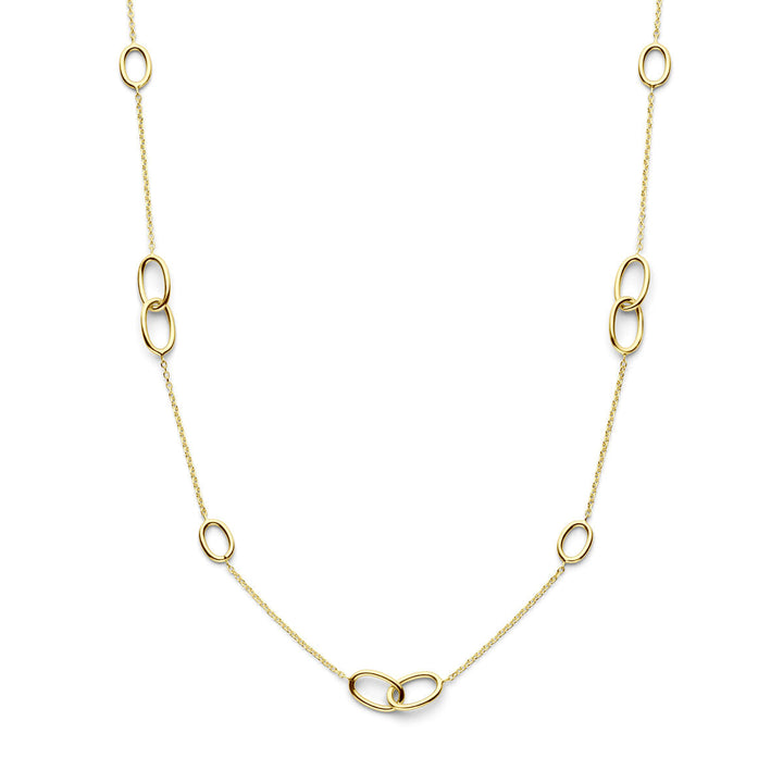 necklace ovals 43 - 45 cm 14K yellow gold