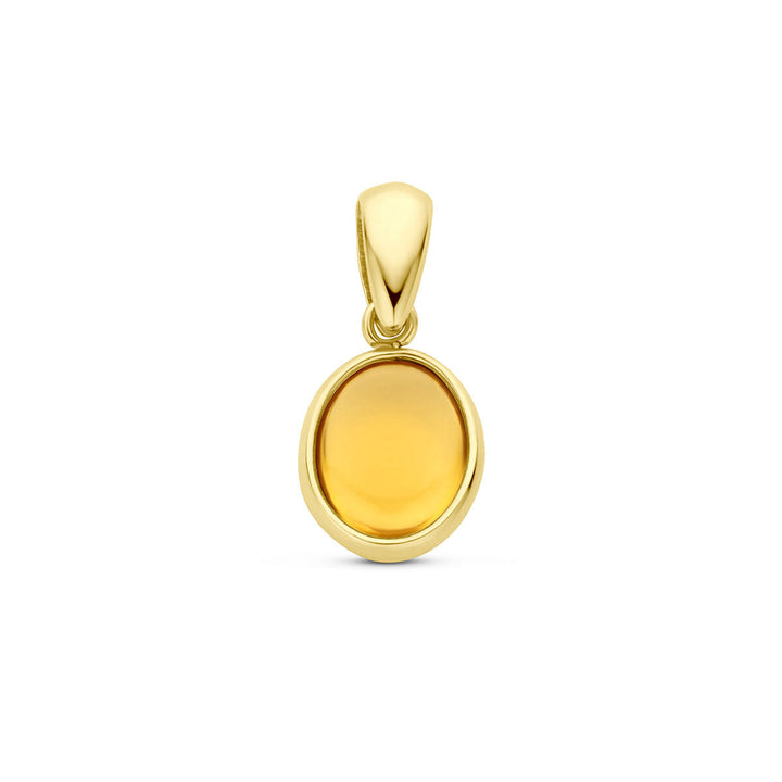 pendant citrine 14K yellow gold