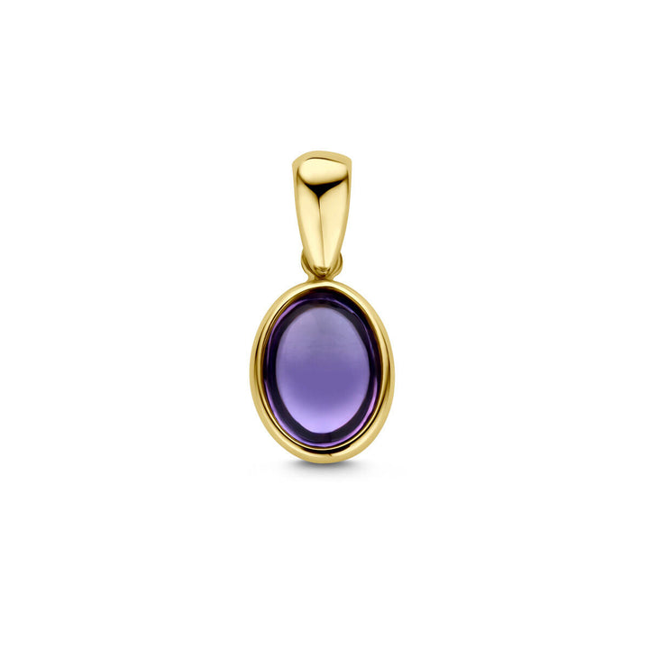pendant amethyst 14K yellow gold