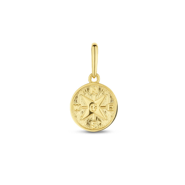 pendant compass 14K yellow gold