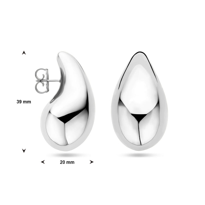 drop earrings silver rhodium plated
