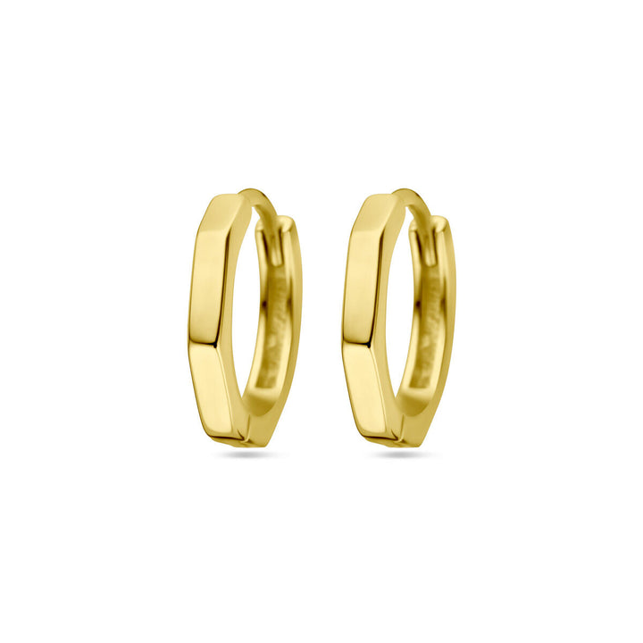 klapoorringen 1 micron zilver verguld (geel)