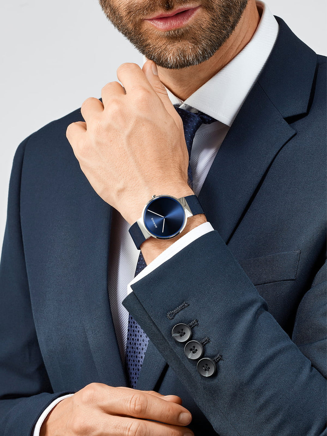 bering unisex horloge blauwe wijzerplaat - 14539-307