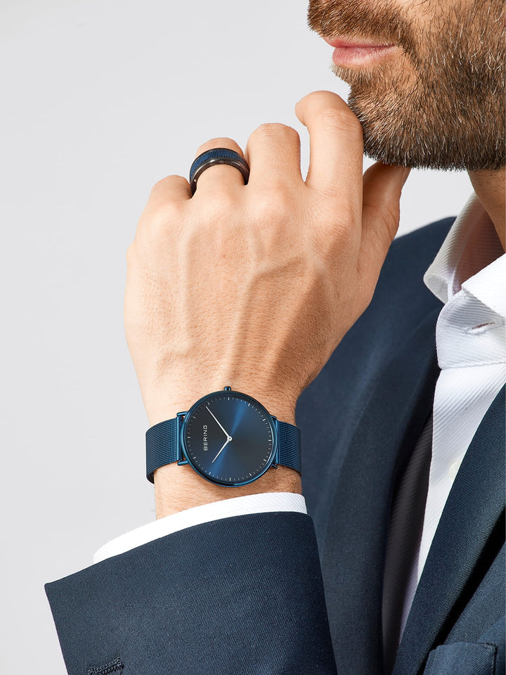 Bering unisex watch blue dial - 15739-397