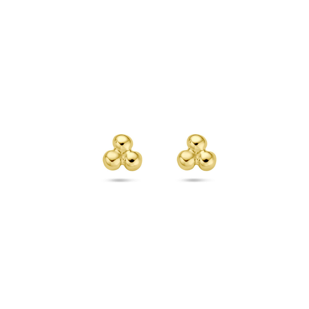 ear studs beads 14K yellow gold