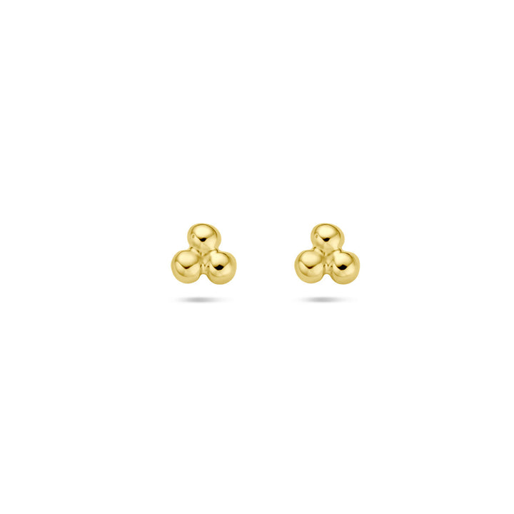 ear studs beads 14K yellow gold