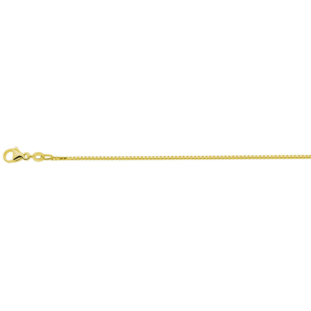 necklace venetian 1.1 mm 41 + 4 cm 3 micron silver gold plated (yellow)