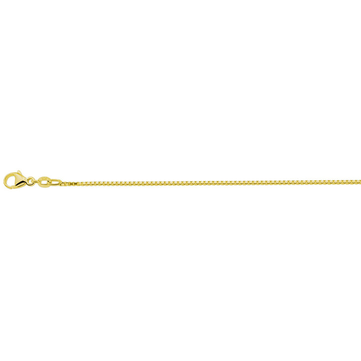 necklace venetian 1.1 mm 41 + 4 cm 3 micron silver gold plated (yellow)