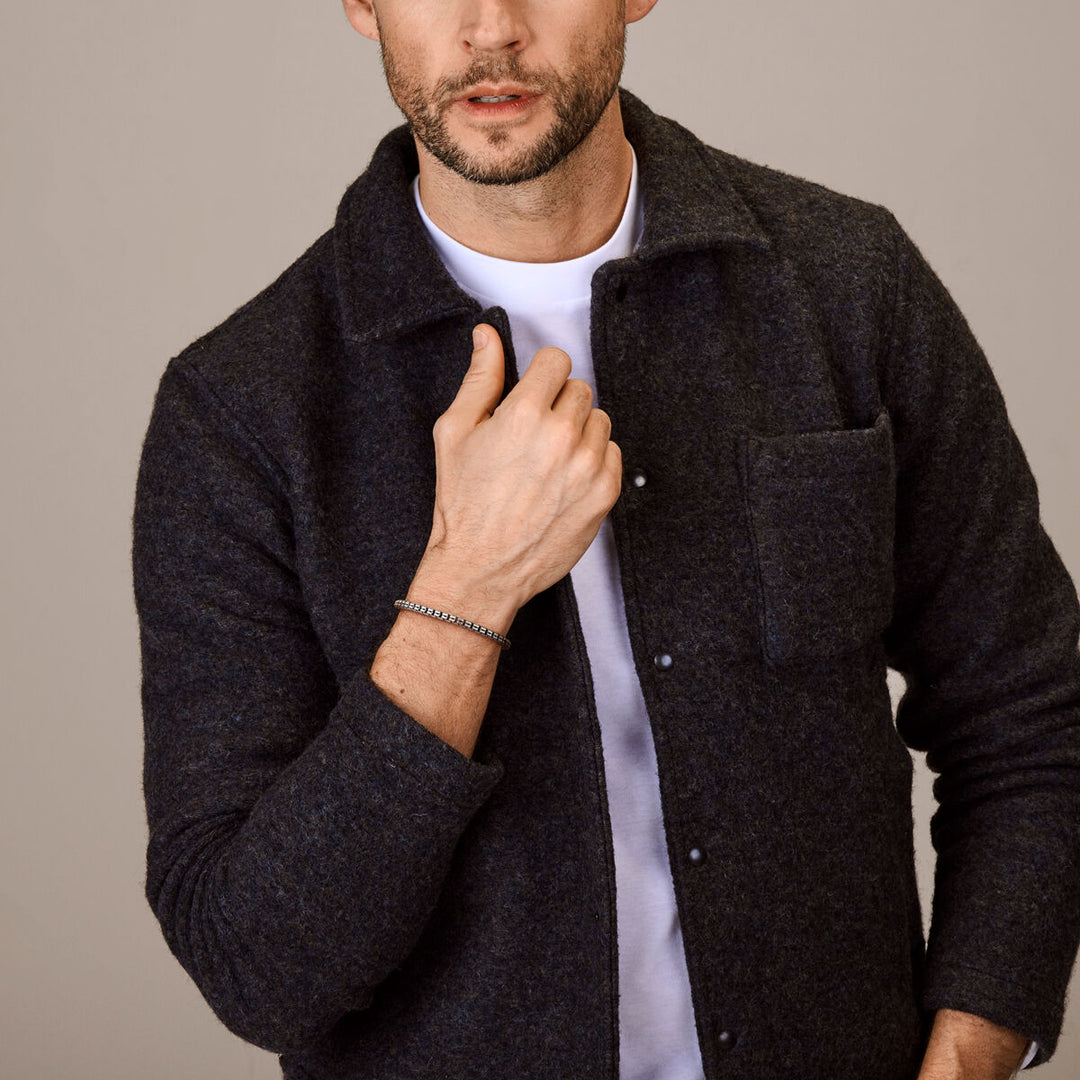 armband oxi 4,0 mm zilver geoxideerd