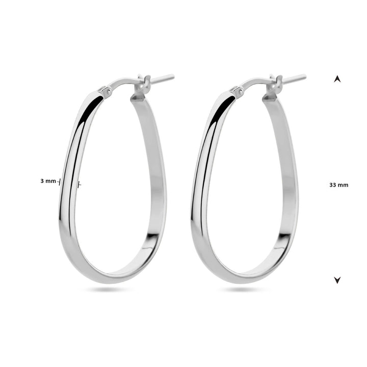 earrings silver rhodium plated