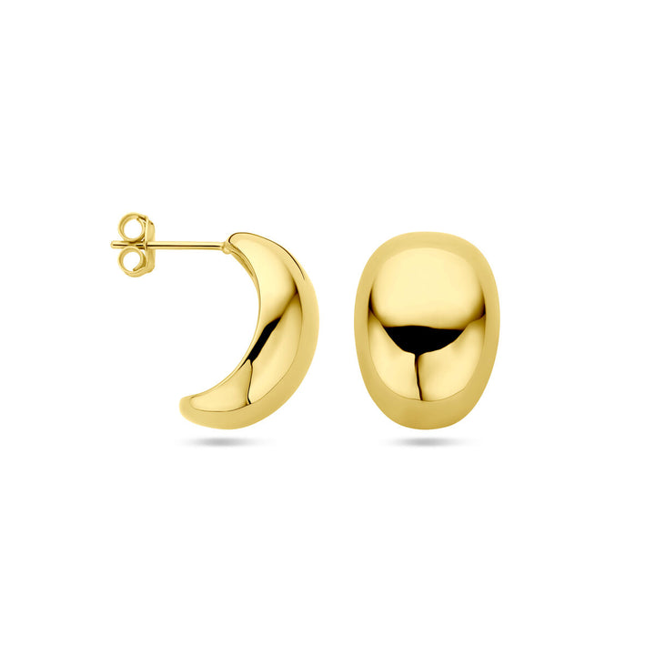 ear studs 1 micron silver gold plated (yellow)