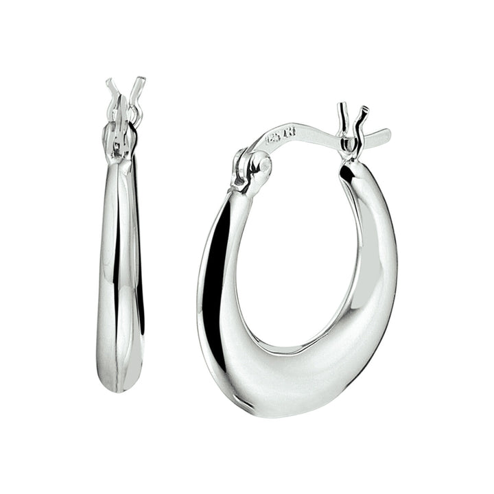 earrings silver rhodium plated