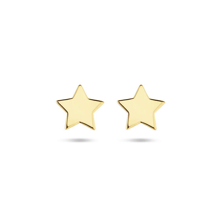 star stud earrings 14K yellow gold