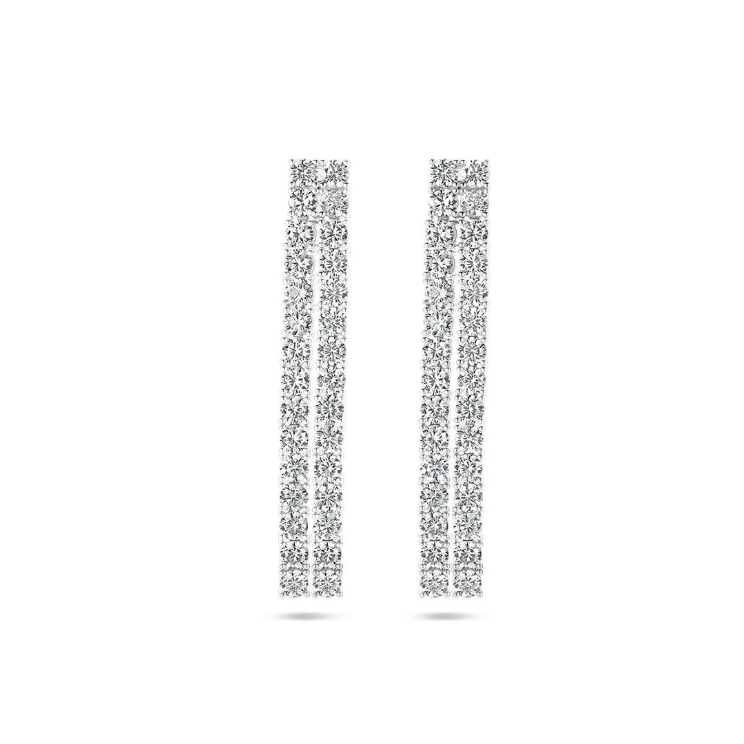 oorhangers zirkonia zilver gerhodineerd