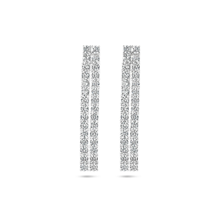 oorhangers zirkonia zilver gerhodineerd