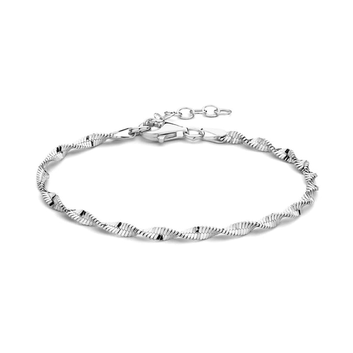 bracelet 2.7 mm 16 + 3 cm silver rhodium plated