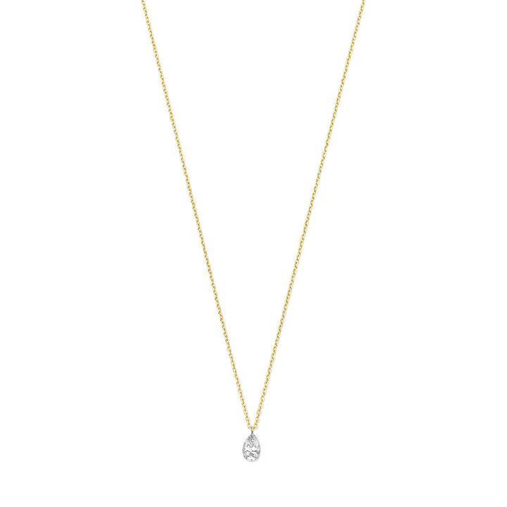 Gold ladies necklace diamond 18K