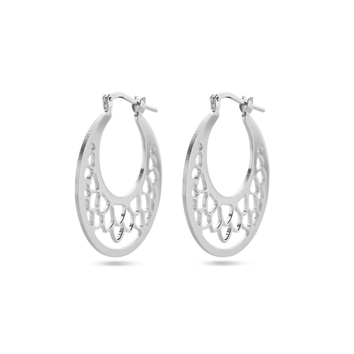 earrings silver rhodium plated