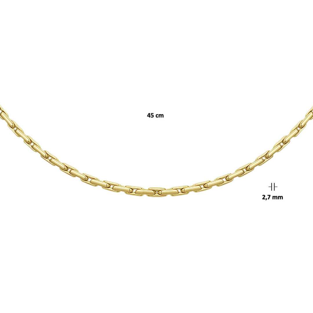 necklace cardano 2.7 mm 45 cm 14K yellow gold