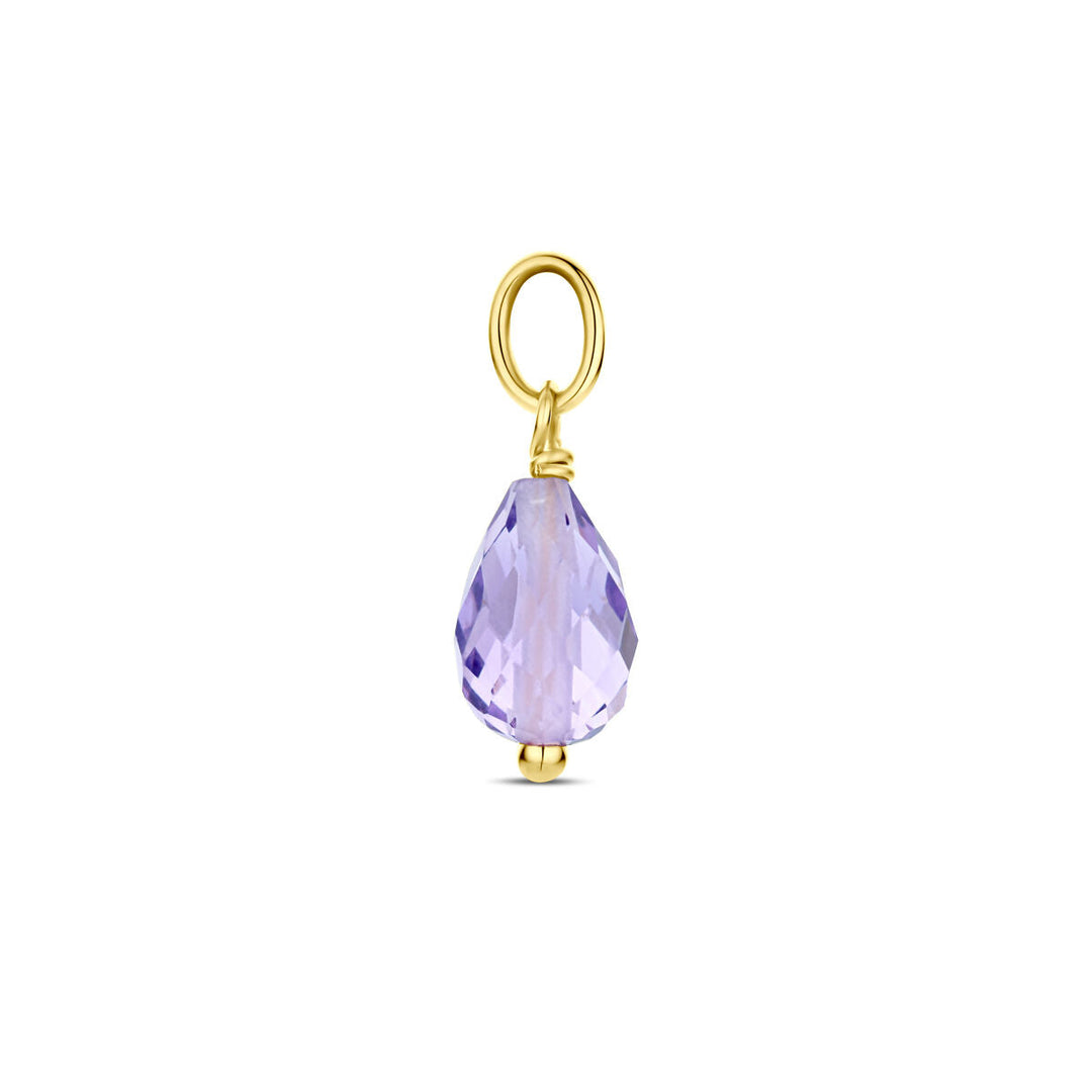 pendant amethyst 14K yellow gold