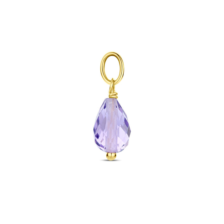 pendant amethyst 14K yellow gold