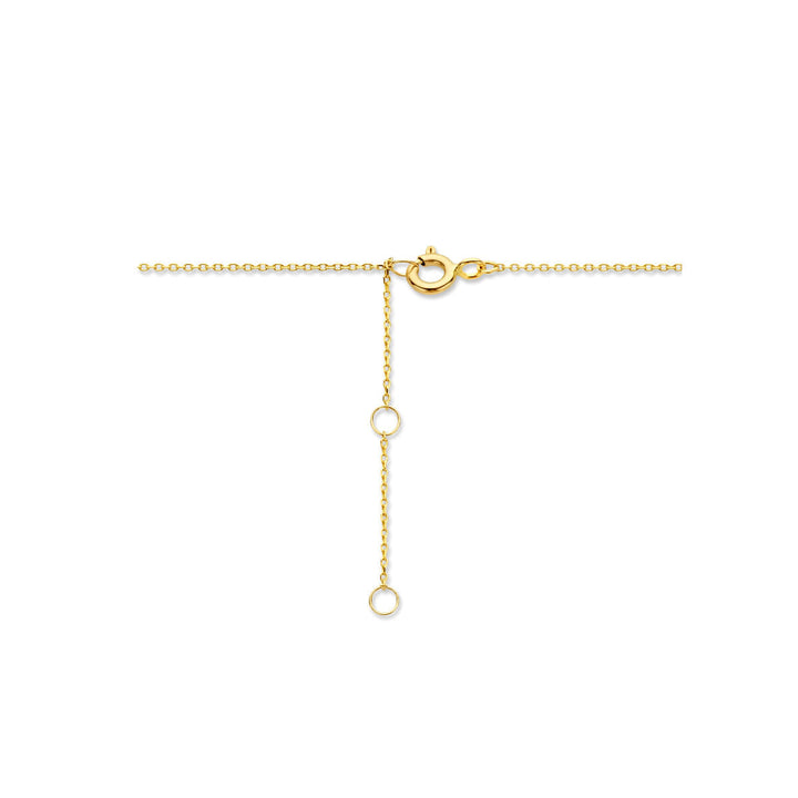 Gold ladies necklace circles 14K