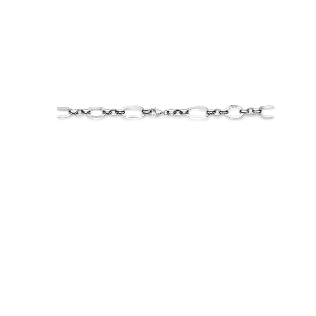 Silver necklace ladies rhodium plated