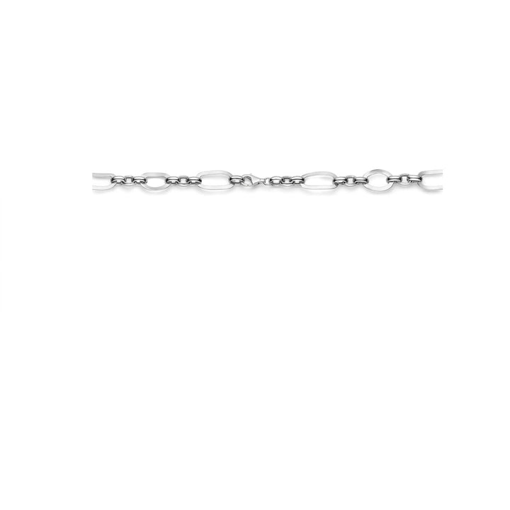 Silver necklace ladies rhodium plated