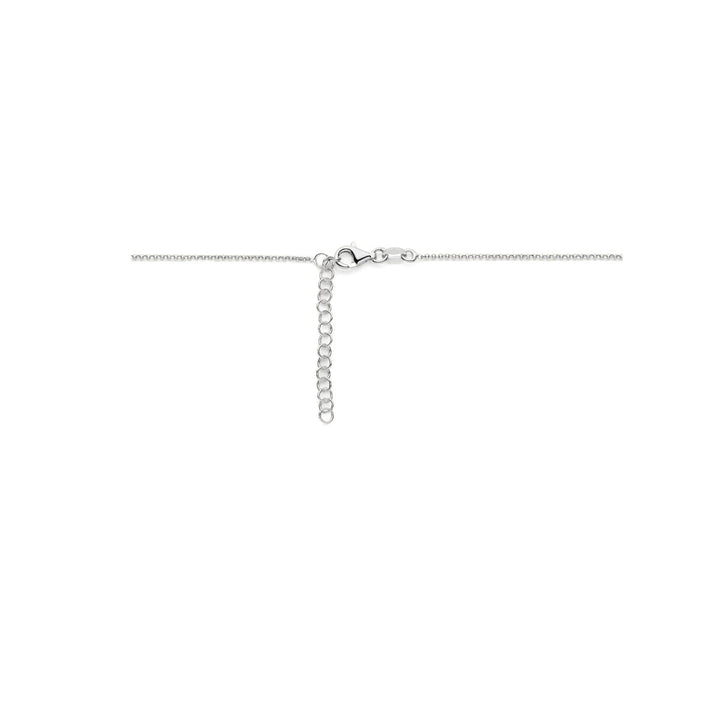 necklace hearts 41 + 4 cm silver rhodium plated