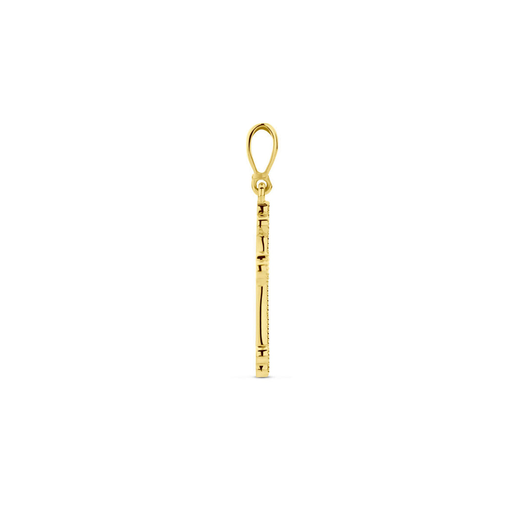 pendant cross 14K yellow gold