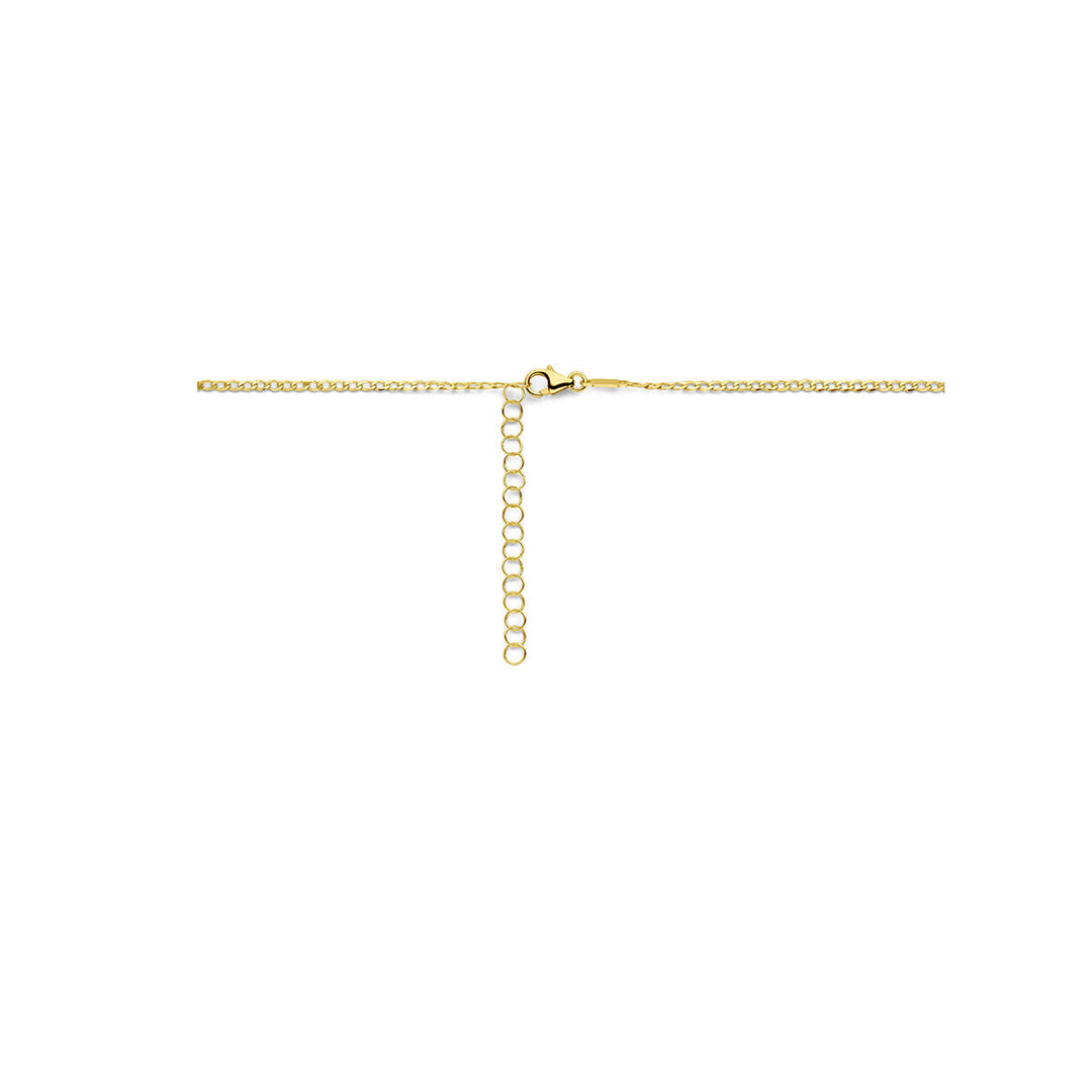 engraving necklace plates 1.6 mm 41 + 4 cm 14K yellow gold