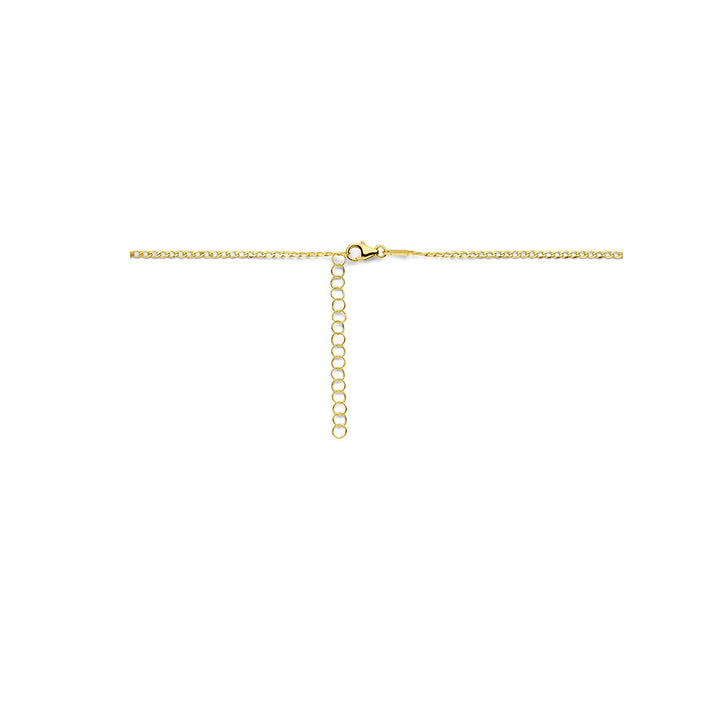 engraving necklace plates 1.6 mm 41 + 4 cm 14K yellow gold