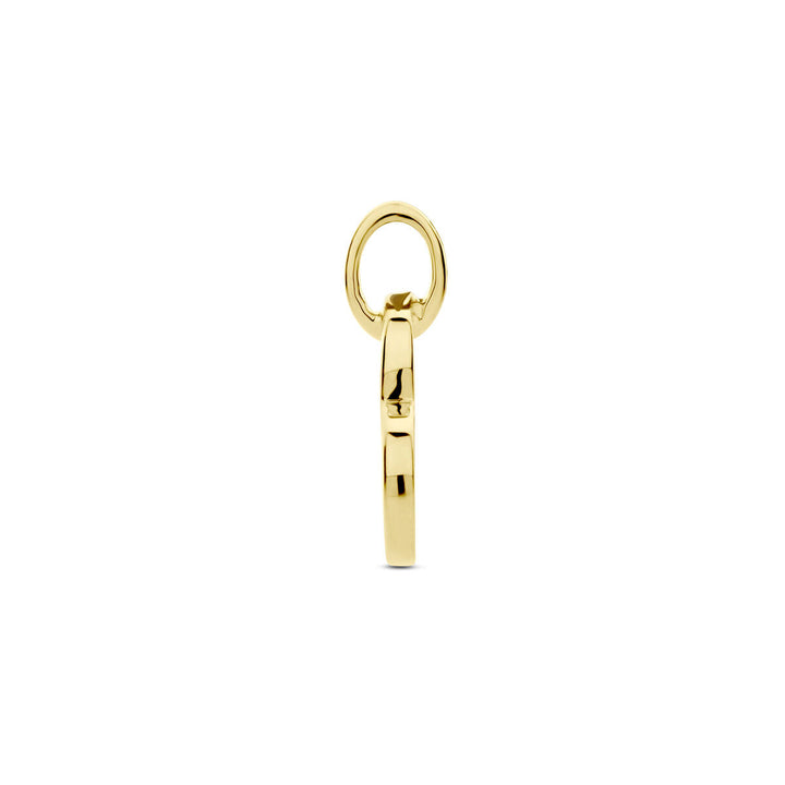 pendant heart and diamond 0.01ct h p1 14K yellow gold