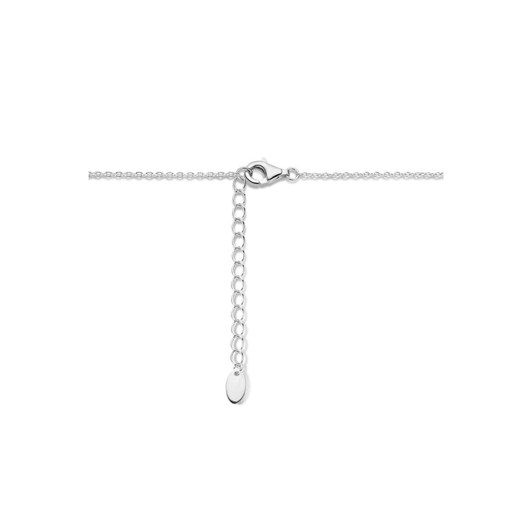 necklace hearts 40 + 4 cm silver rhodium plated