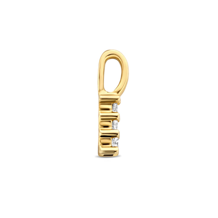 hanger diamant 0.05ct h si 14K geelgoud