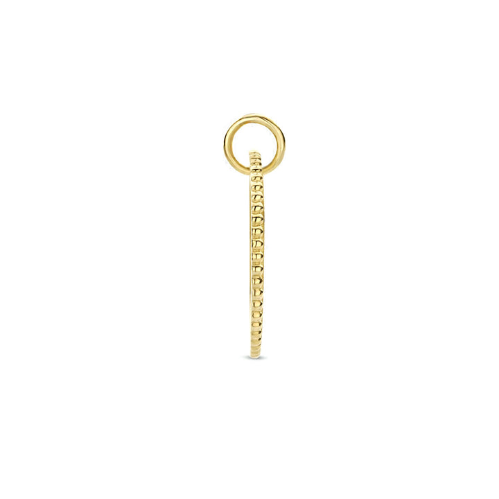 engraving pendant round 14K yellow gold