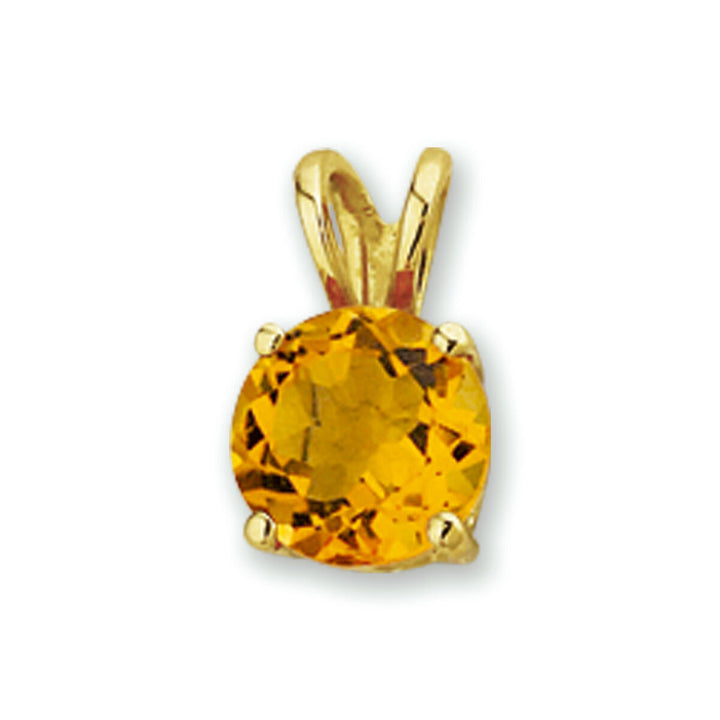 pendant citrine 14K yellow gold