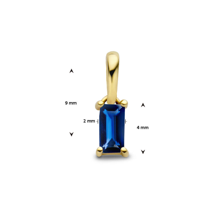 pendant with birthstone 14K yellow gold