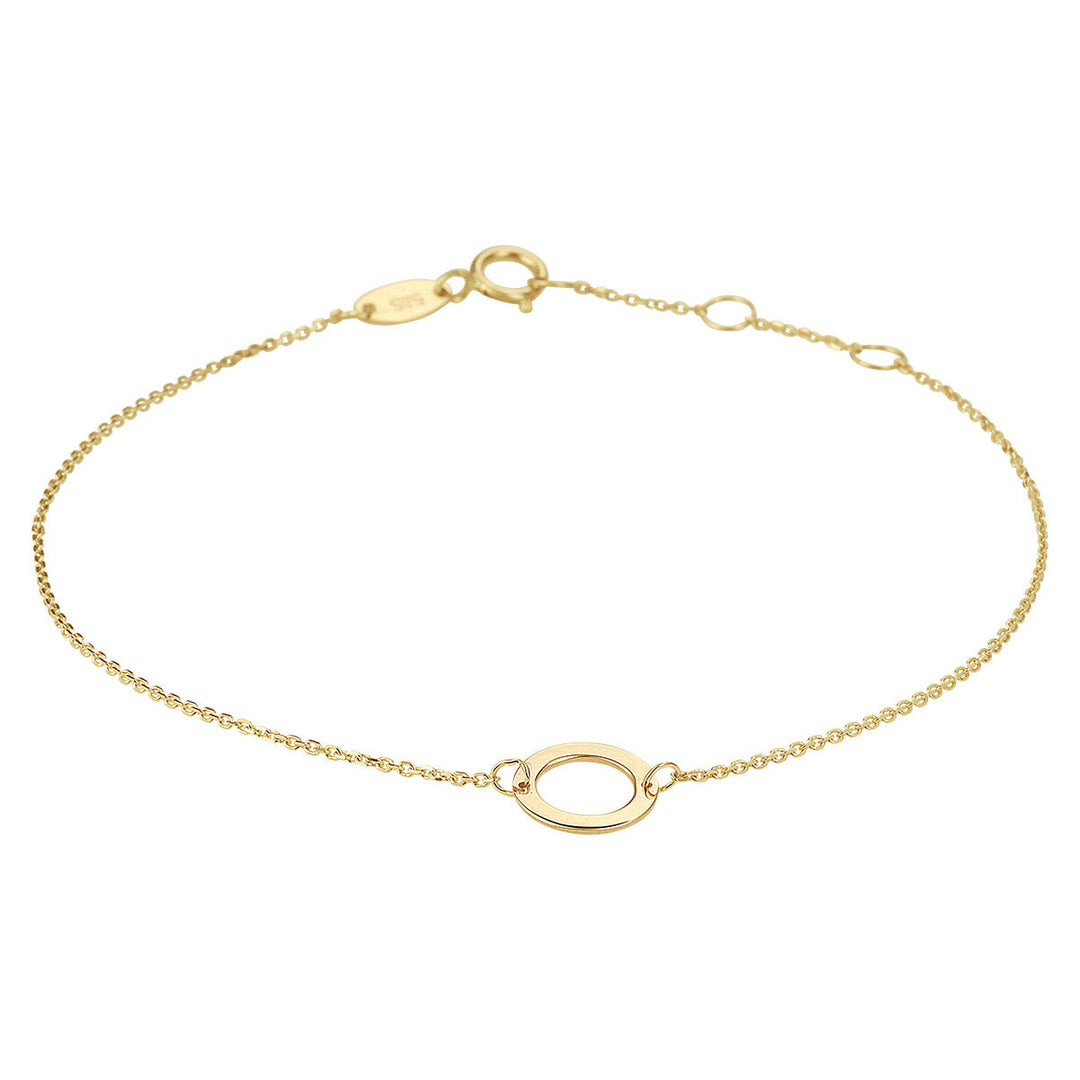 bracelet round 16.5 - 17.5 - 18.5 cm 14K yellow gold