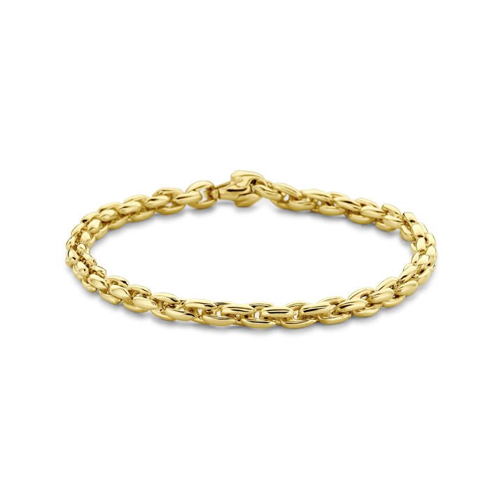 bracelet fantasy link 4.5 mm 19 cm 14K yellow gold