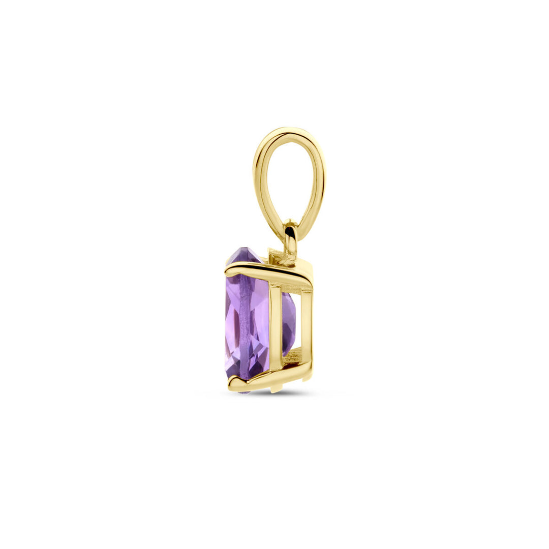pendant amethyst 14K yellow gold
