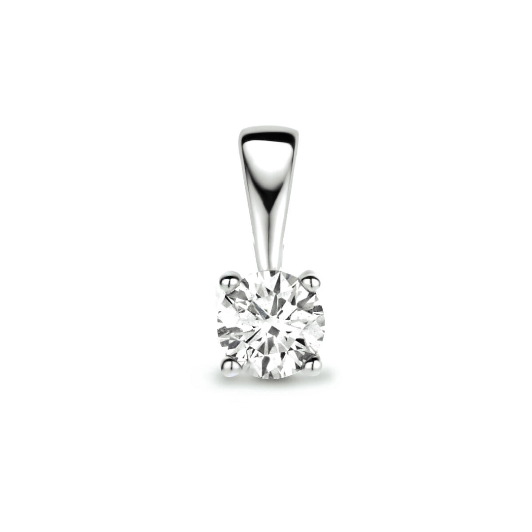 pendant diamond h si 14K white gold