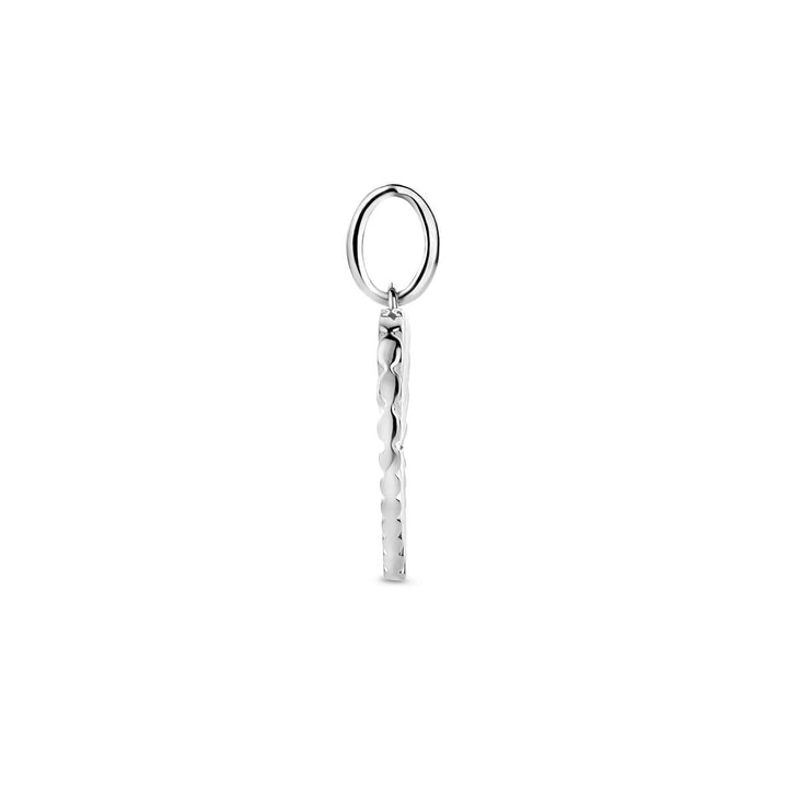 pendant heart diamond 0.015ct j p1 silver rhodium plated