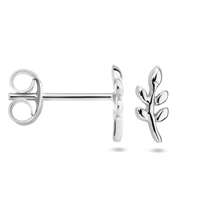 oorknoppen blad zilver gerhodineerd