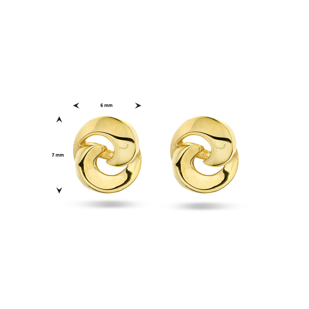 ear studs 14K yellow gold