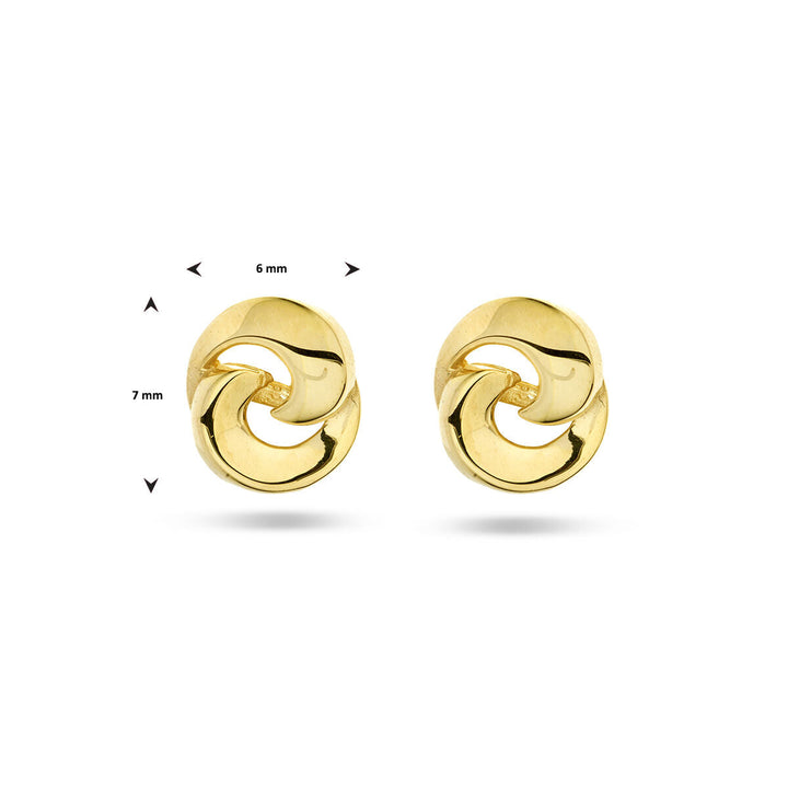 ear studs 14K yellow gold