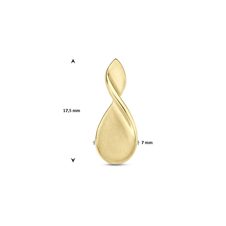 pendant polish/matt 14K yellow gold