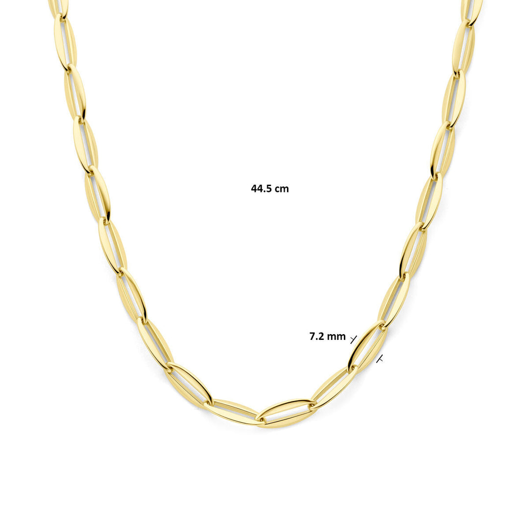 necklace anchor 7.2 mm 44.5 cm 14K yellow gold