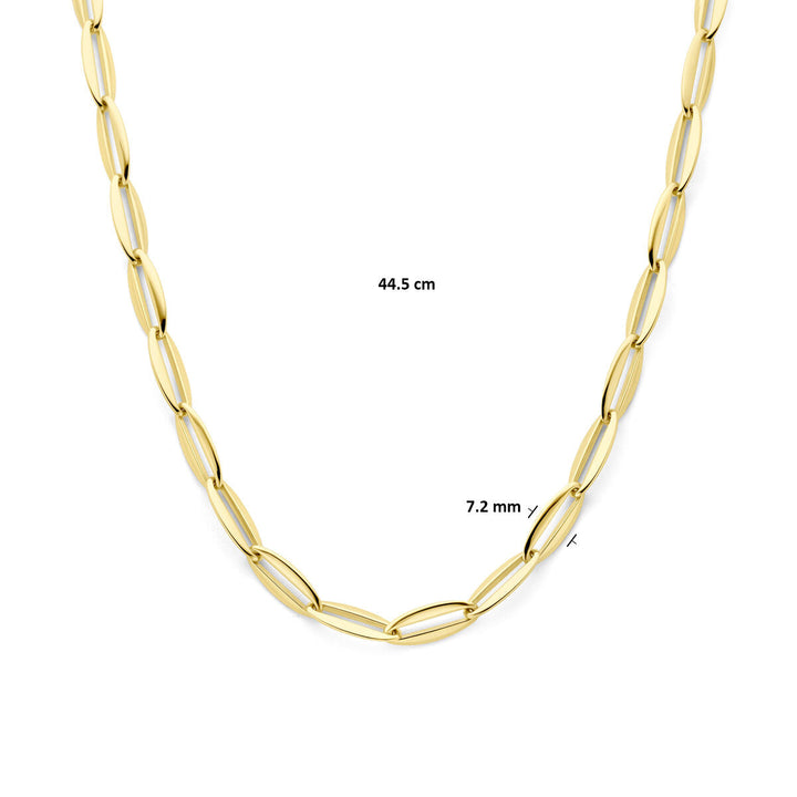 necklace anchor 7.2 mm 44.5 cm 14K yellow gold